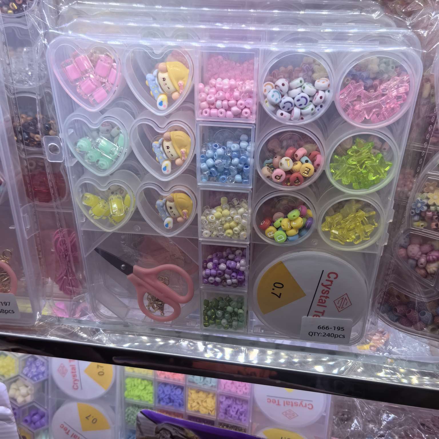 益智科教玩具串珠绕珠拼豆豆手链diy材包16mm玻璃弹珠儿童创意手工玩具