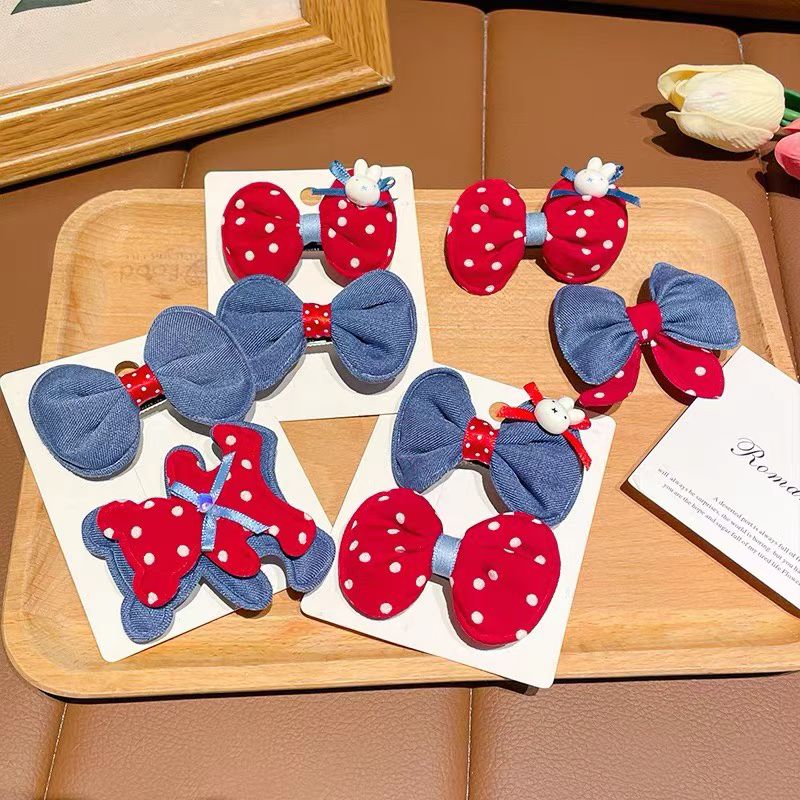 2025新款儿童饰品儿童发饰头饰汉服假发发饰牛仔发箍婴儿发带夏季可爱发夹儿童头饰汉服假发发饰