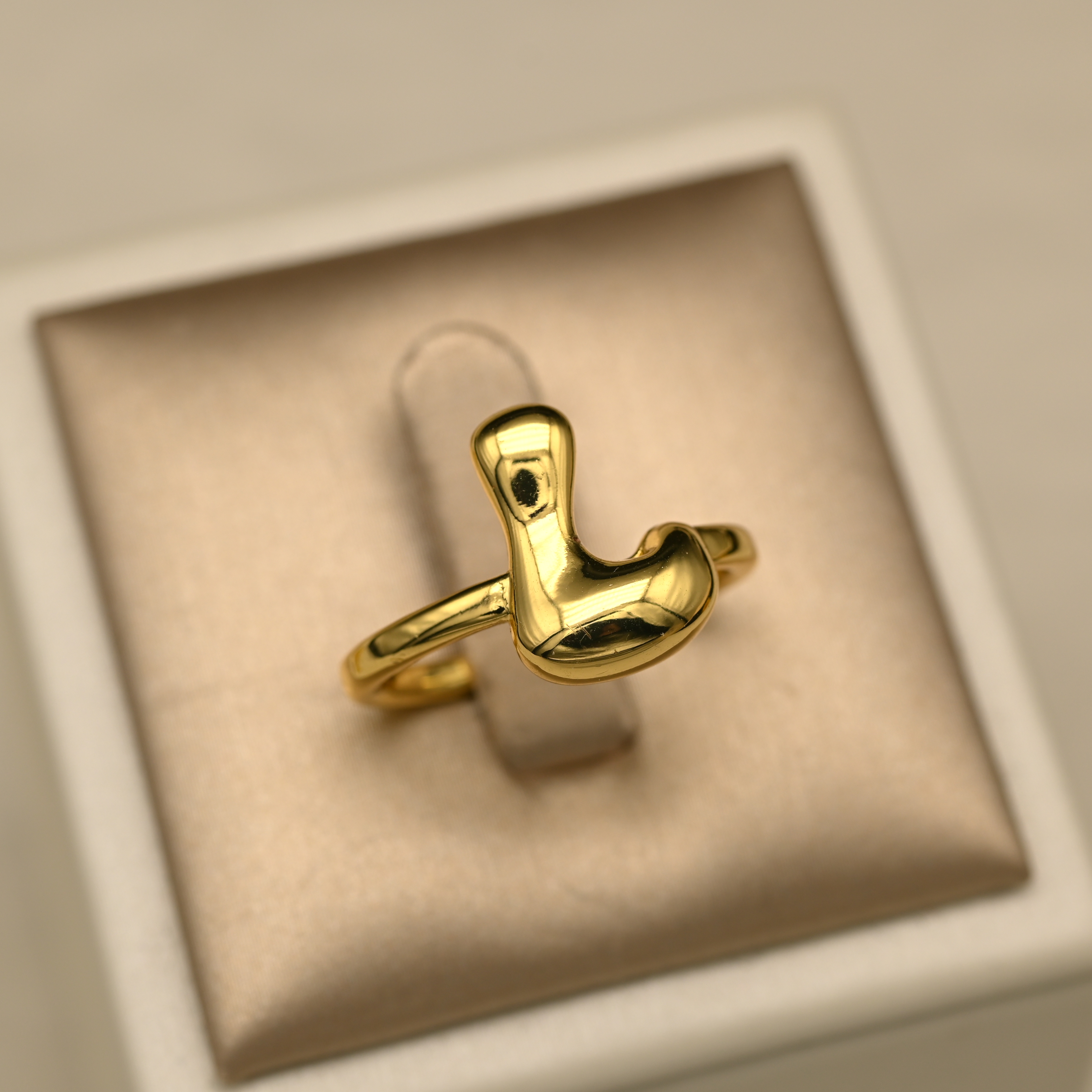 时尚圆环铜光面字母热销戒指保色开口戒食指戒欧美手饰指环