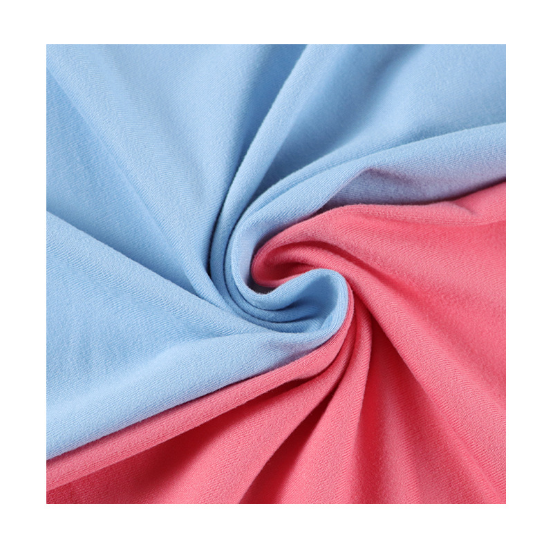 100D milk silk single-sided brushed 180g milk silk pull frame polyester ammonia knitted four-sided elastic T-shirt yoga wear fabric Item Picture