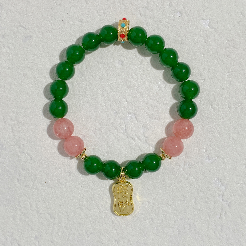 Imitación kingyuu cuentas pulsera nicho hecho a mano nuevo estilo chino cadena de mano de alta calidad sentido nacional BFF versátil Specification image