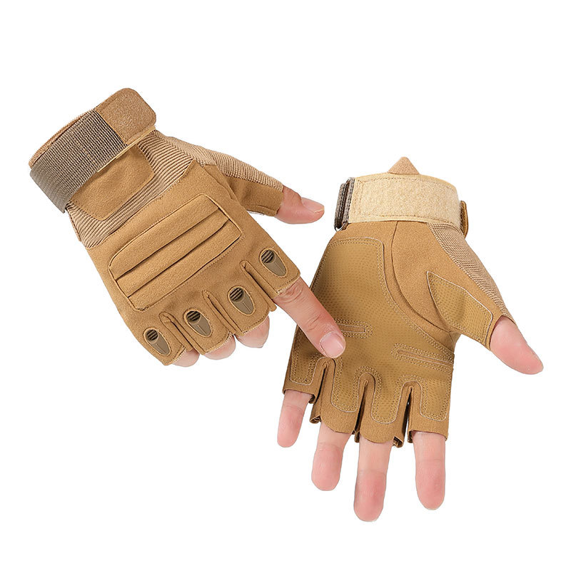 Tactical half-finger gloves, sports fitness cycling gloves, outdoor equipment exercise, military enthusiast training cycling gloves Application Scenario