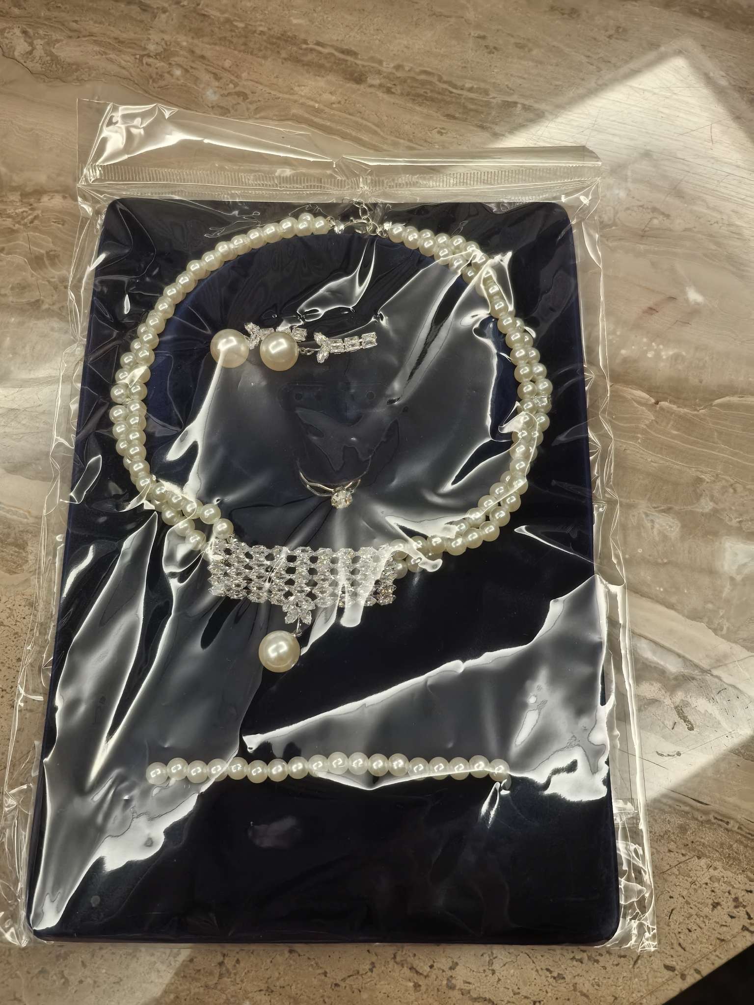 天然石散珠玛瑙石五角星项坠 饰品男款  项饰精选 天然珍珠耳钉饰品套装