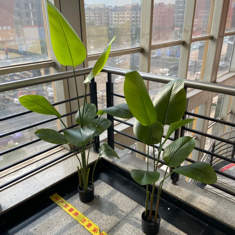 Artificial flowers, artificial flower arrangements, artificial green plants, artificial trees, bird of paradise, indoor living room potted plants, live-streaming room decorative items, Islamic Item Picture