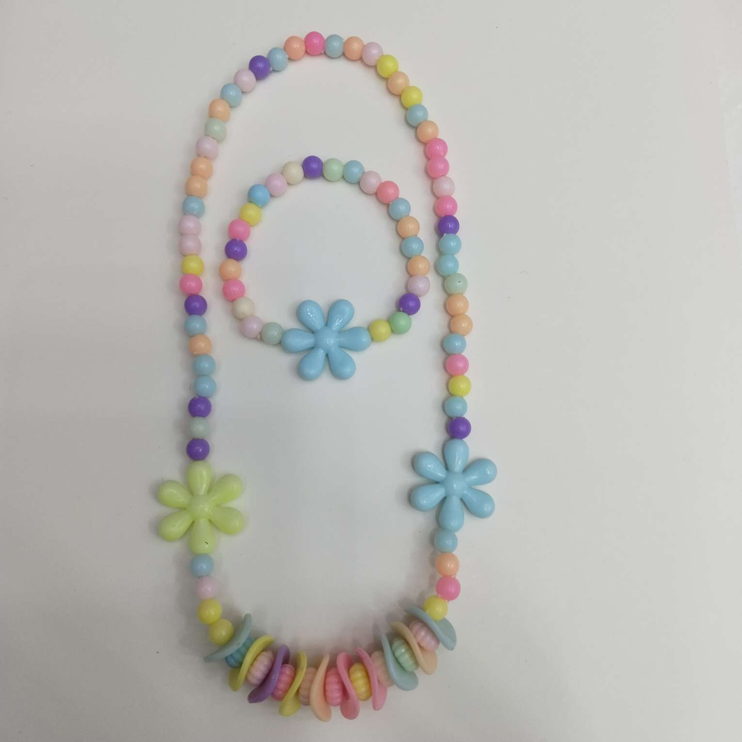 马卡龙色DIY儿童项链手链