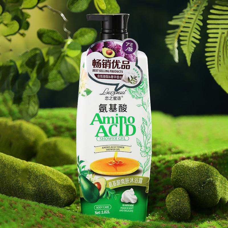 1000ML Love Honey Language Amino Acid Perfume Body Wash, long-lasting fragrance, deep cleansing, skin rejuvenation and beauty body wash detail image 6