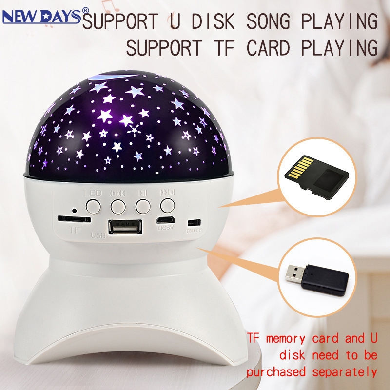 NEWDAYS brand's new cross-border Bluetooth starry sky light, projection light, moon light, RGB seven-color cool light, portable 3D surround home atmosphere light Application Scenario