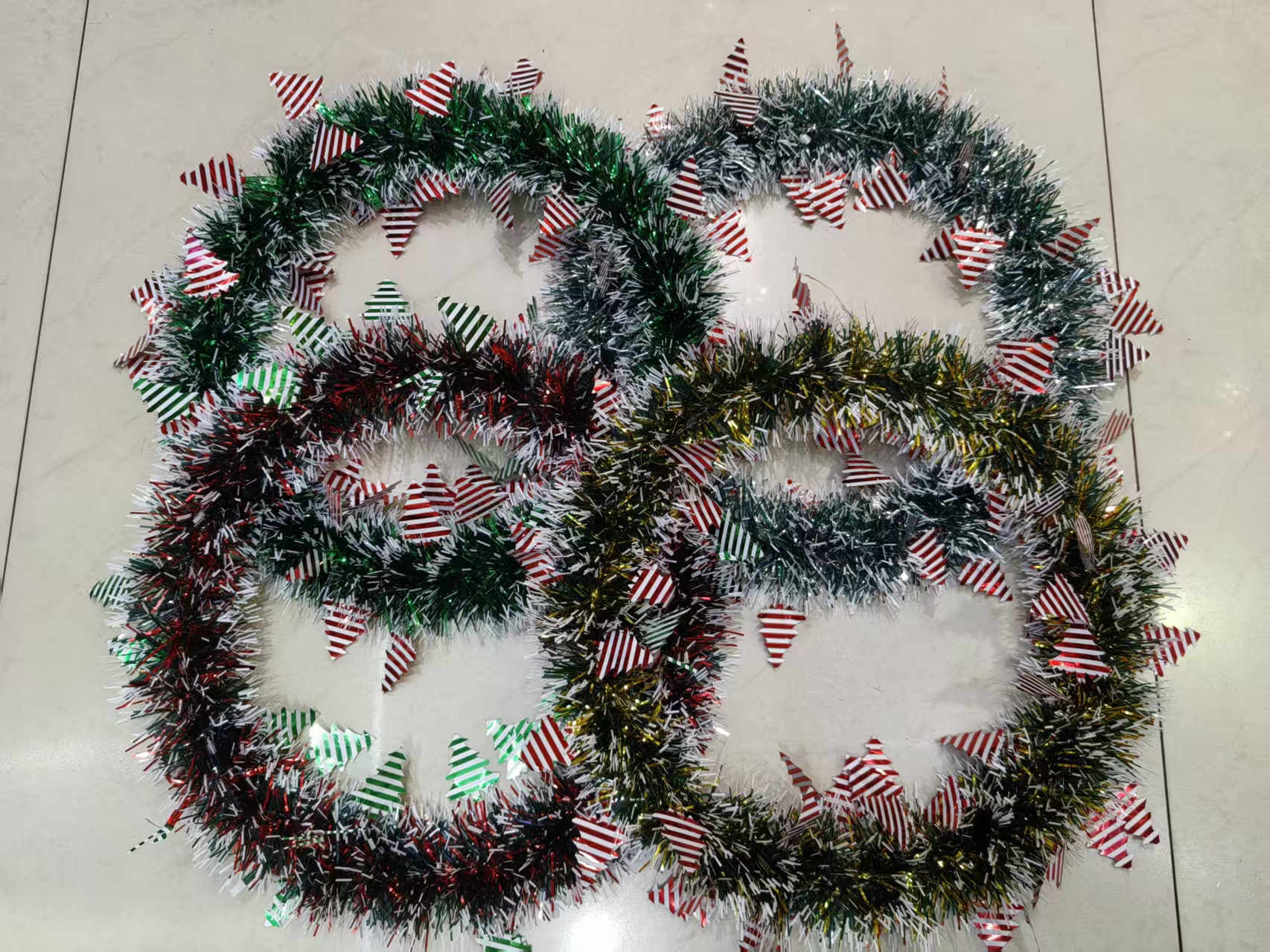 环美工艺品 圣诞装饰品圣诞树圣诞花环diy材料包圣诞节平安夜主题艺术创意手工礼物礼品门挂装饰品