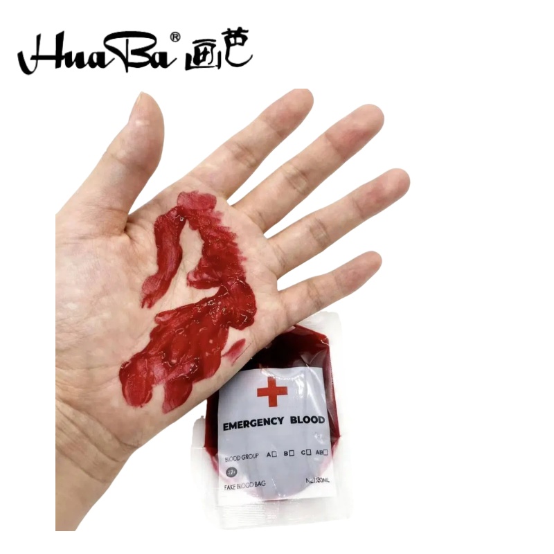 Huaba's cross-border best-selling Halloween Ghost Festival fakeblood Fake blood special effects makeup cosplay (HB-JX) Application Scenario