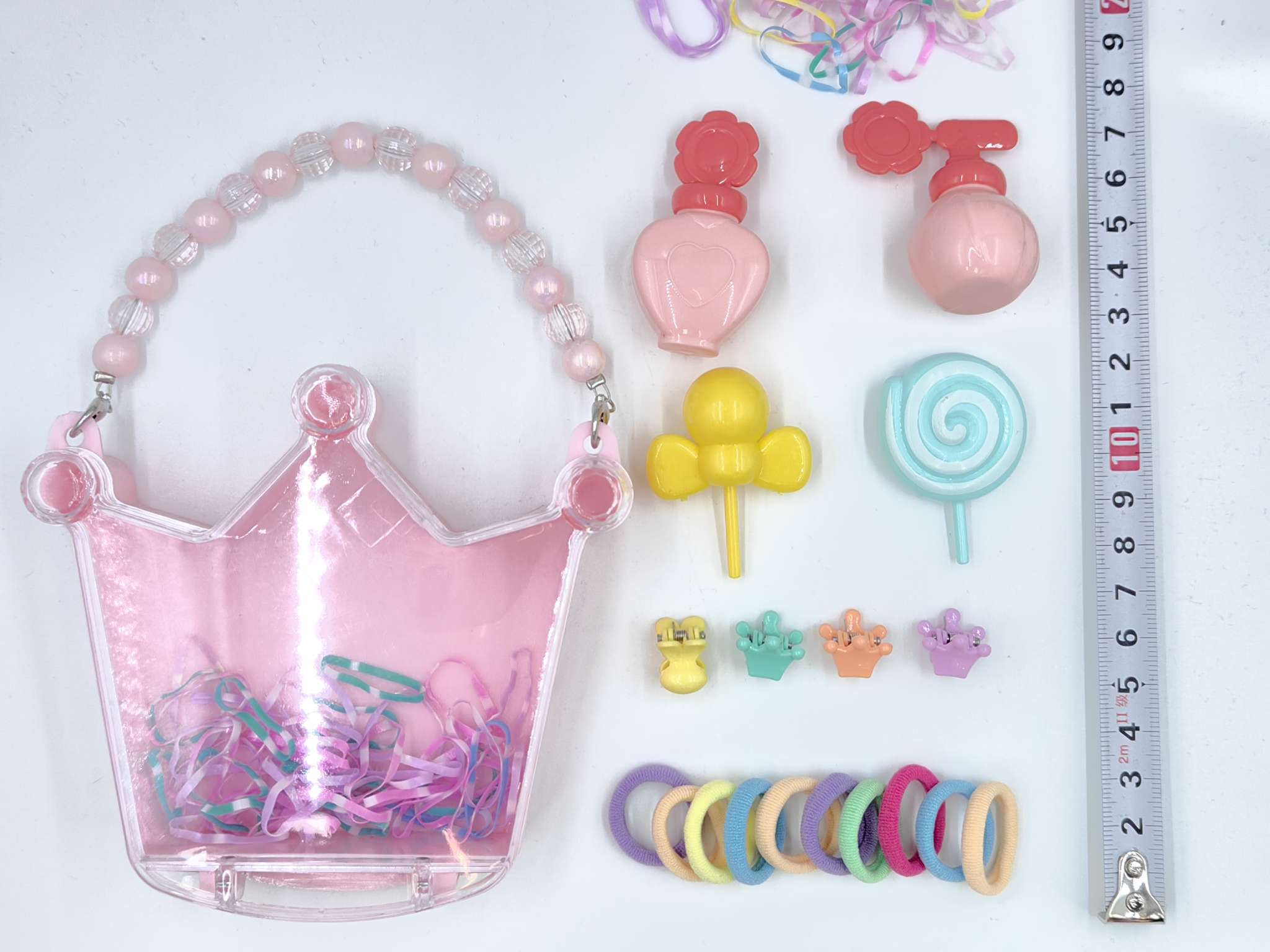 儿童套装手提盒白底实物图