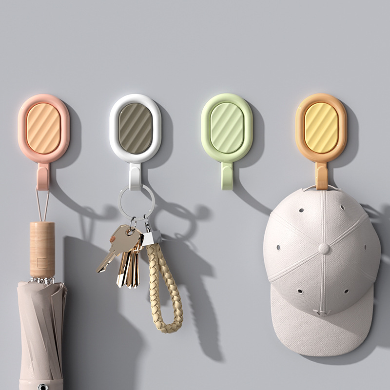 波纹挂钩学生可爱少女心家用马卡龙迷你小粘钩无痕贴免打孔宿舍