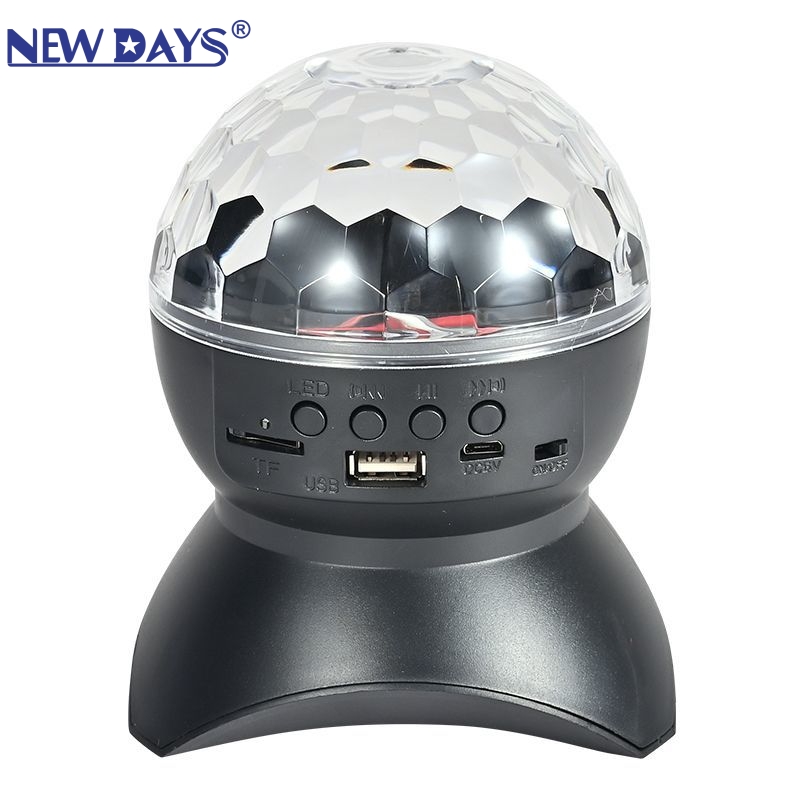 NEWDAYS brand cross-border new starry sky lights, Bluetooth rotating stage crystal lights, projection lights, moon lights, RGB seven-color cool lights, home atmosphere lights Item Picture