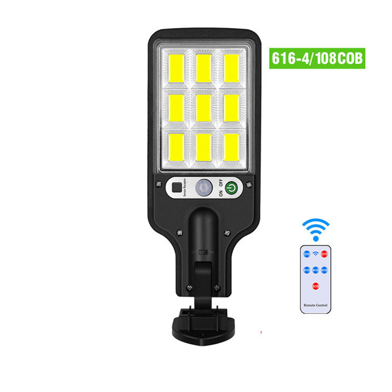 Solar wall lamps, household wall lighting lamps, LED smart remote control street lamps, outdoor human body sensing garden lamps Item Picture