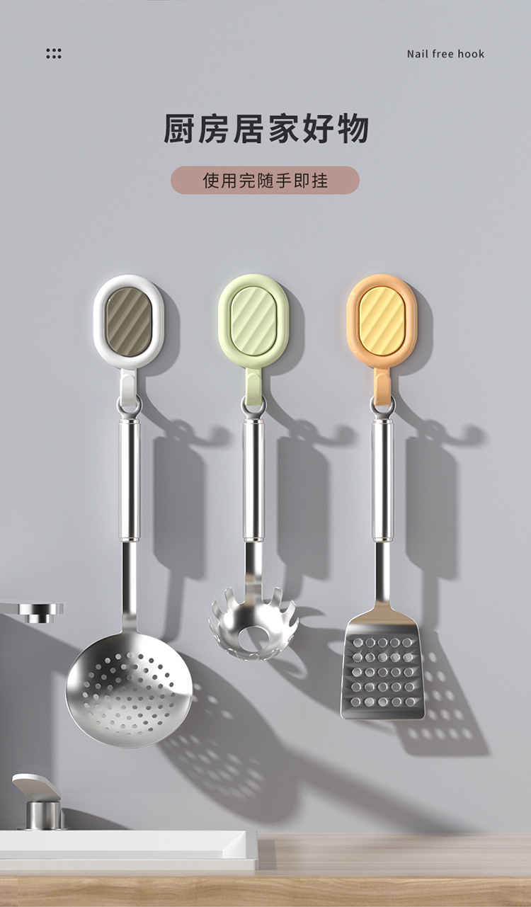 波纹挂钩学生可爱少女心家用马卡龙迷你小粘钩无痕贴免打孔宿舍详情11