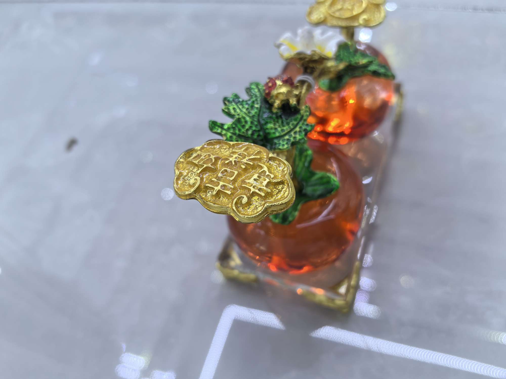 水晶工艺品水晶球小夜灯晶洞摆件玻璃水晶礼品装饰品创意家居摆设  事事如意   发大财详情图4