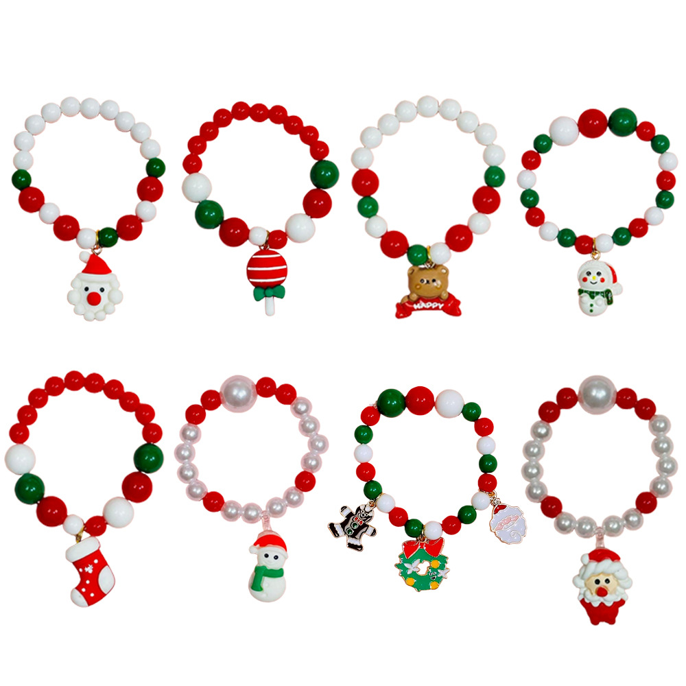 YOZO bracelet classification model cultural and creative Bracelet A-11 is A best-selling children's bracelet, Christmas jewelry, cartoon reindeer, little girl gift, holiday style. YOZO bracelet classification model cultural and creative bracelet is beautiful details Picture