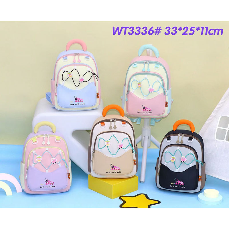 厂家批发大容量卡通幼儿园书包小学生运动背包儿童双肩包轻便户外WT3336