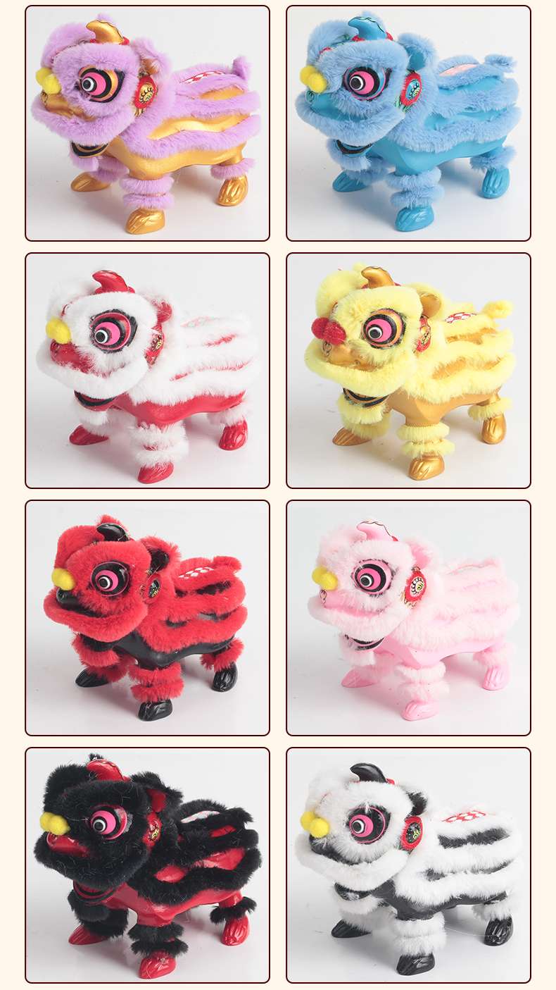 醒狮 狮子摆件 国潮舞狮醒狮创意摆件桌面茶桌装饰工艺品生日礼物详情图10