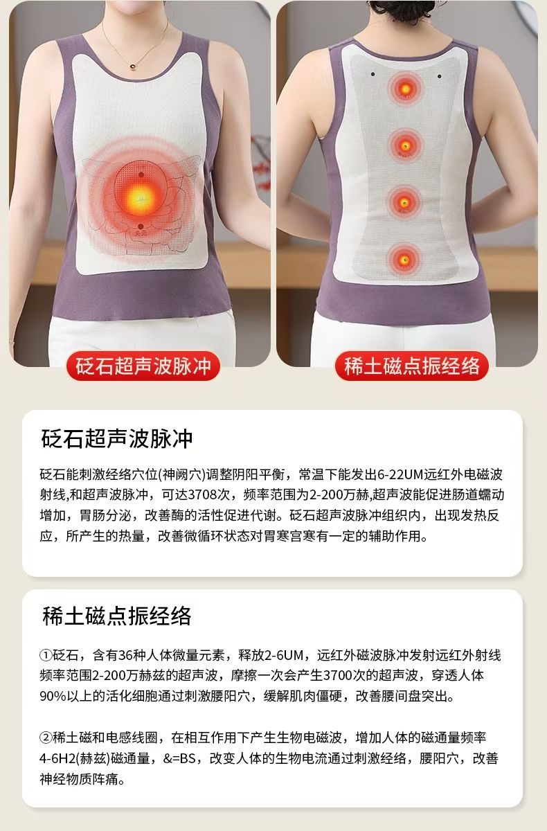 本草元气。背心细节图