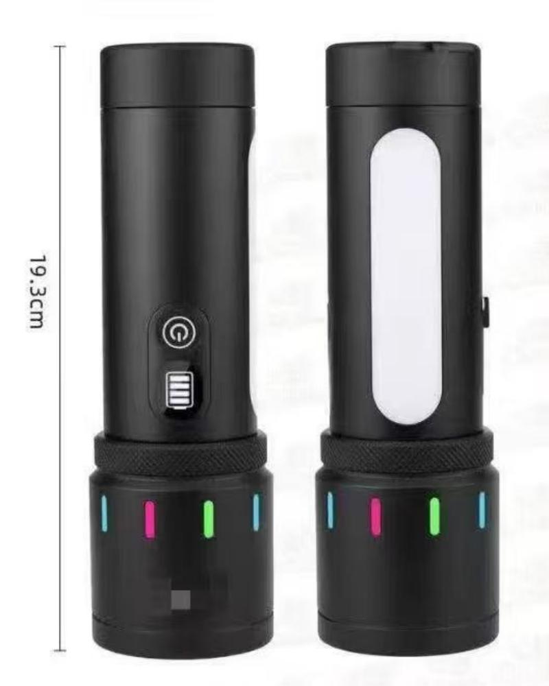 Wholesale of cross-border white laser long-range flashlight, aluminum alloy high-intensity zoom lighting flashlight, multi-functional work light