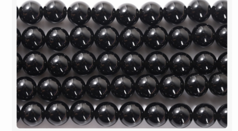 8m圆珠批发 黑曜石圆珠 手工串珠饰品配件 半成品批发d