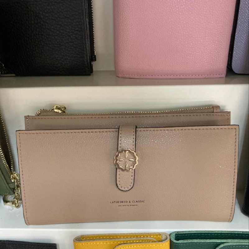 女士钱包皮票夹时尚长方形钱包皮质钱包