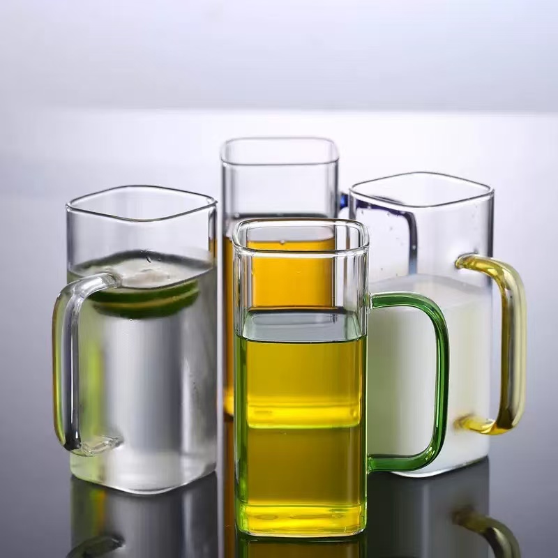 玻璃杯/竹节杯/玻璃杯杯子/玻璃小熊杯/玻璃杯子产品图