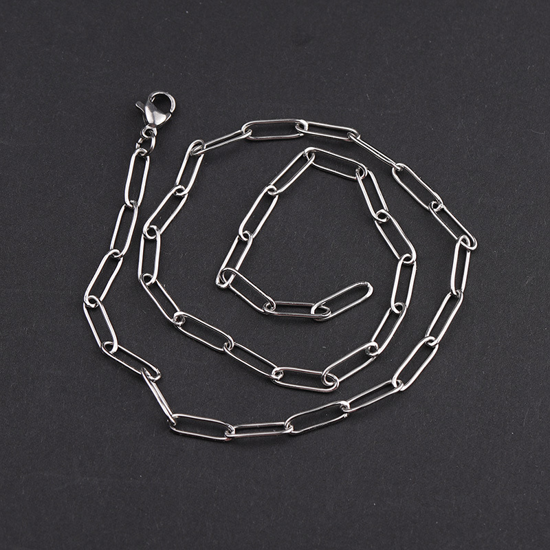 Cross-border best-selling stainless steel long-clasp cross-shaped hip-hop necklace DIY bracelet necklace accessory ins trendy brand chain Application Scenario
