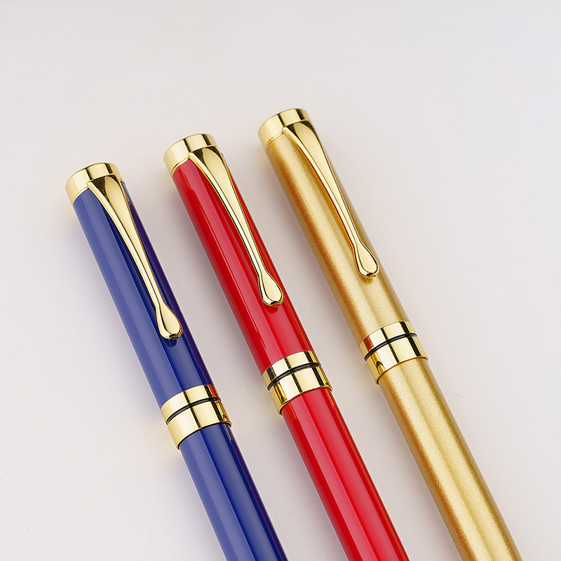 High-end all-metal ballpoint pens, high-end gift pens, suitable for gift-giving, printing and advertising ballpoint pens details Picture