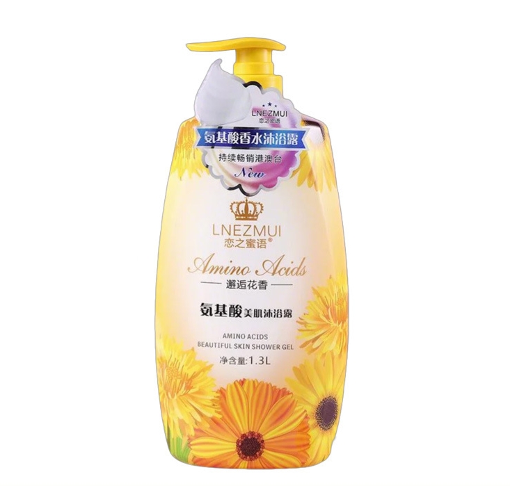 1300ML Love Secret Code Large Bottle Commercial amino Acid Body Wash Long-lasting Fragrance Deep Cleansing Perfume Body Wash detail image 6