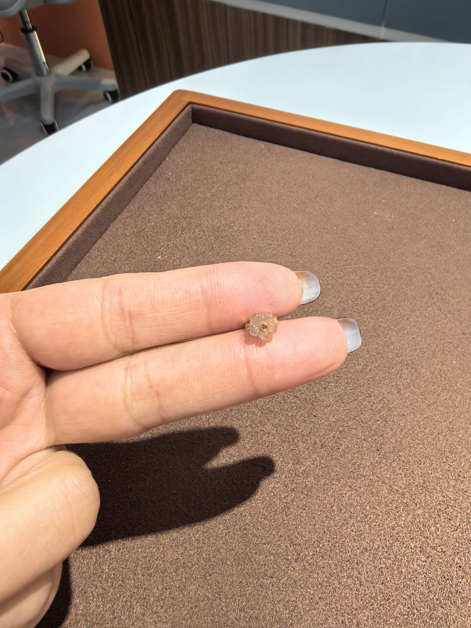 Tourmaline small flower running ring