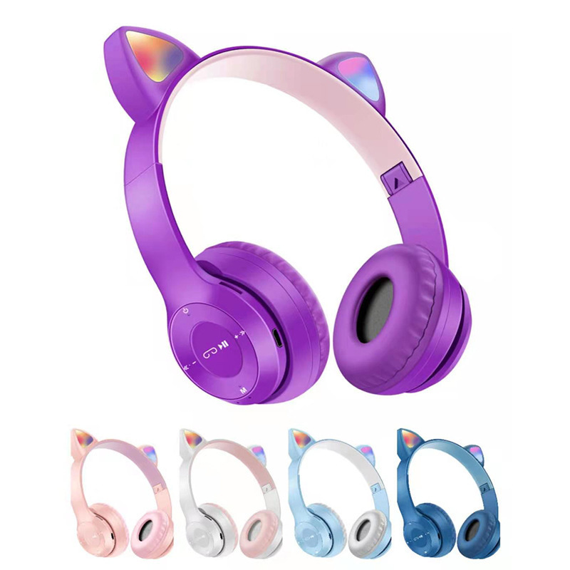 The P47M wireless Bluetooth stereo headphones are foldable and portable Specification image