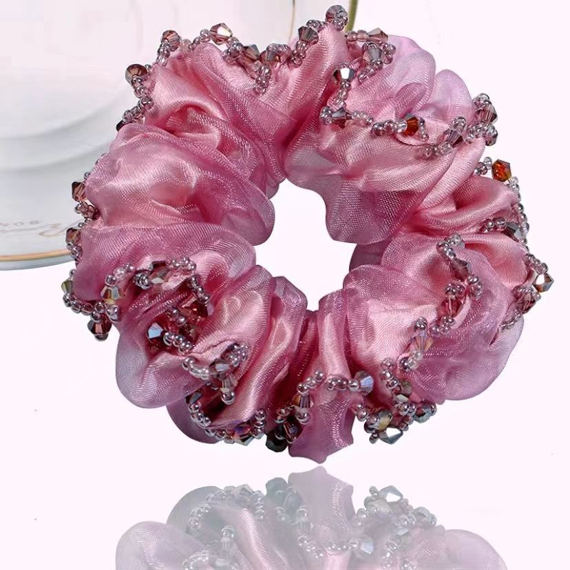 时尚发圈头绳大肠发圈方巾发饰品少女简约百搭发饰头饰配件