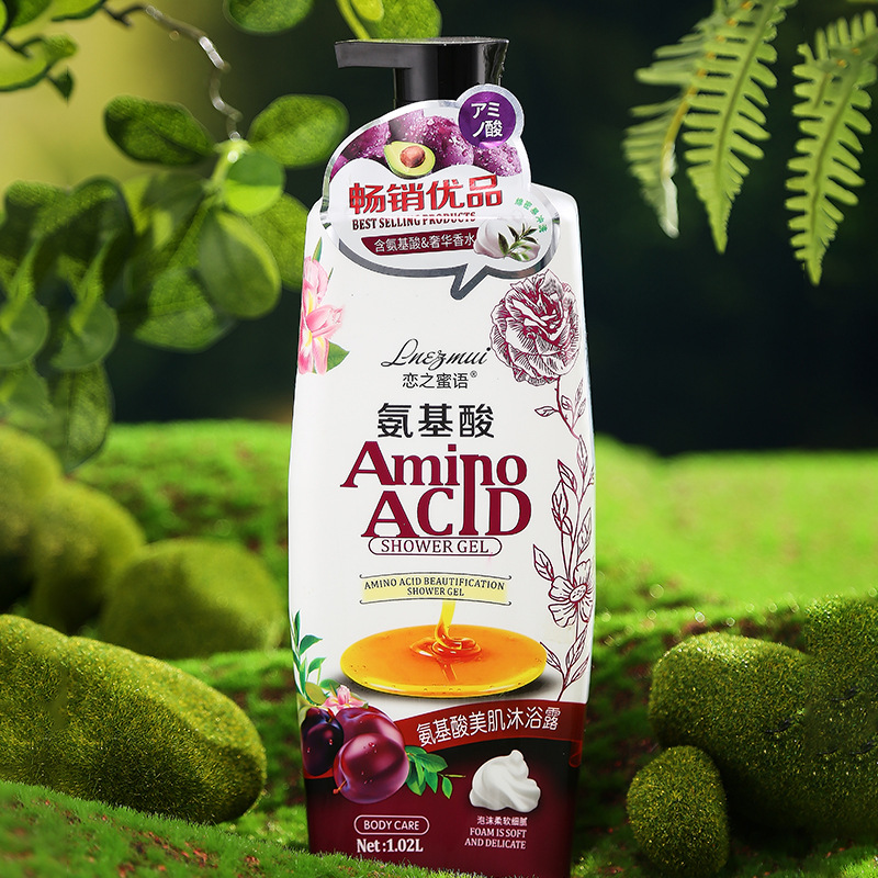 1000ML Love Honey Language Amino Acid Perfume Body Wash, long-lasting fragrance, deep cleansing, skin rejuvenation and beauty body wash detail image 5