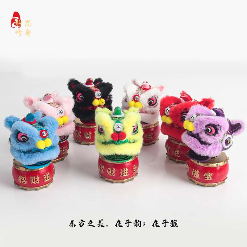 醒狮 狮子摆件 国潮舞狮醒狮创意摆件桌面茶桌装饰工艺品生日礼物详情图18