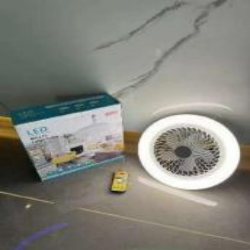 新款遥控多功能挂壁风扇灯家用宿舍吊挂静音三色RGB风扇