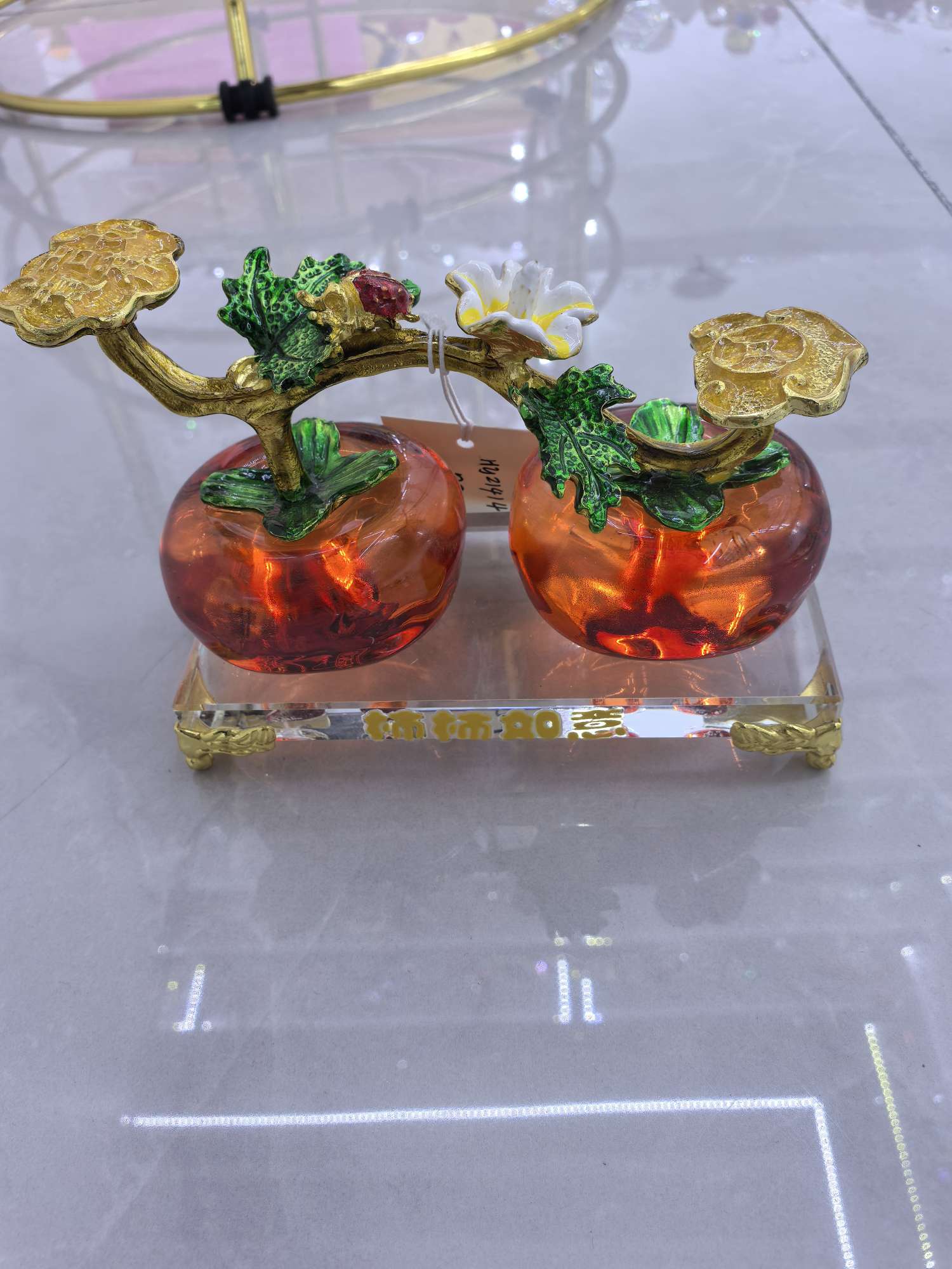 水晶工艺品水晶球小夜灯晶洞摆件玻璃水晶礼品装饰品创意家居摆设  事事如意   发大财白底实物图