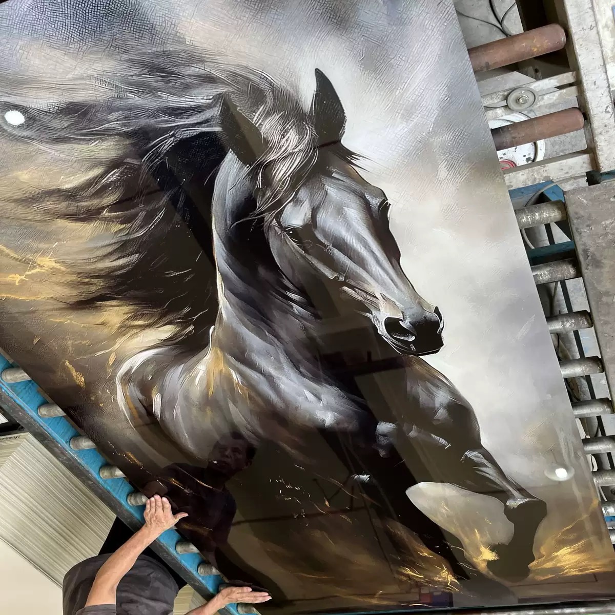 UV板仿大理石墙板免漆板材防水阻燃轻奢电视背景装饰板石塑UV板