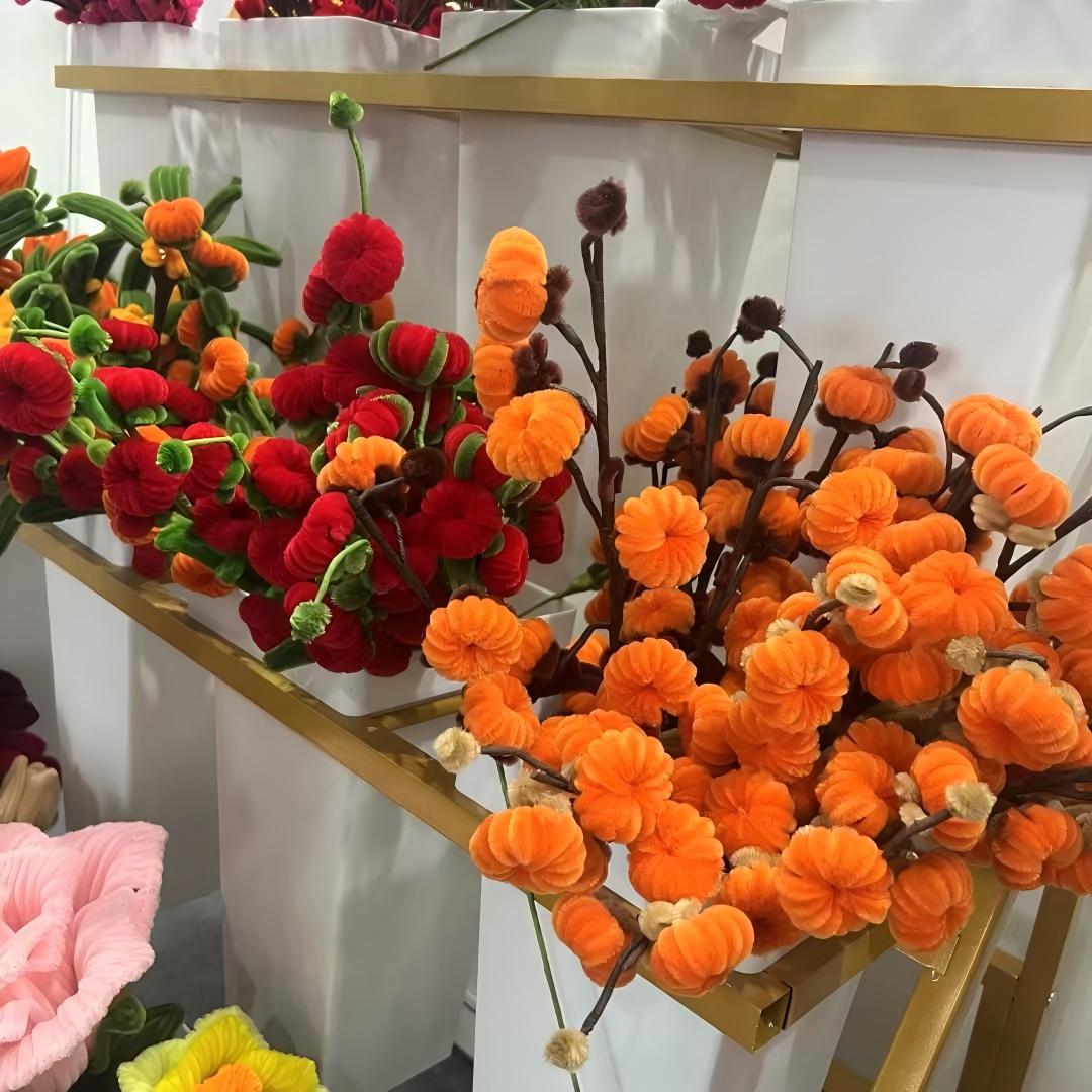 Qingxiang Handmade Twisted Rods, exquisite decorative items, finished products wholesale, preserved flower twisted rods, single tulip bouquets, handmade flower arrangement, Mother's Day and Teachers' Day gifts