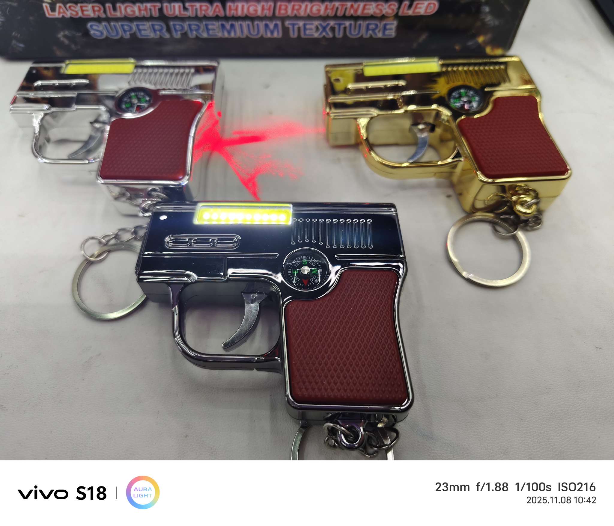 小玩具枪，功能C0B灯十激光灯十指南针，三合一详情图4