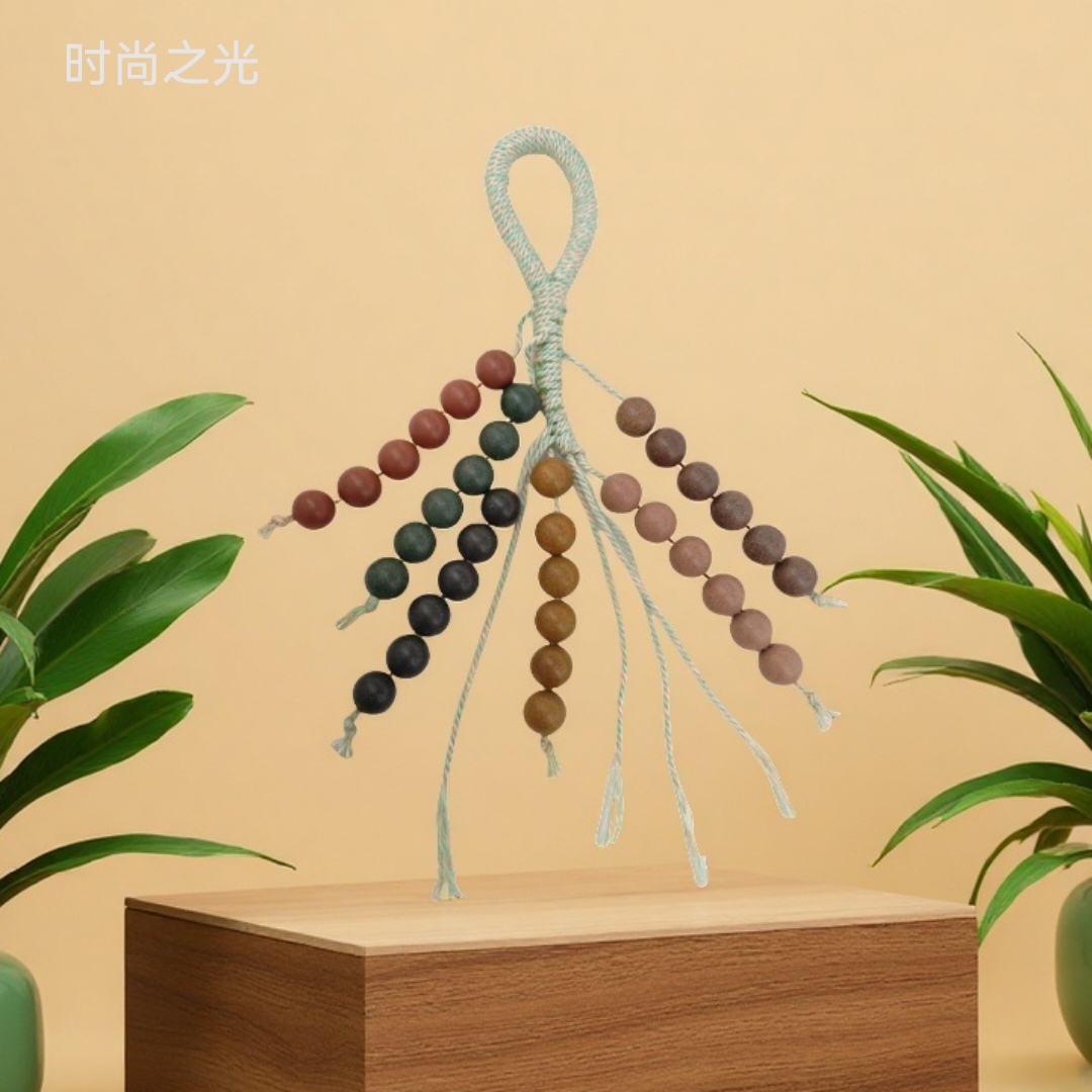 Intangible cultural heritage traditional Chinese medicine incense bead jewelry pendant, personalized and creative pendant, fashionable and simple decorative item, accessory, gift and promotional item detail image 7