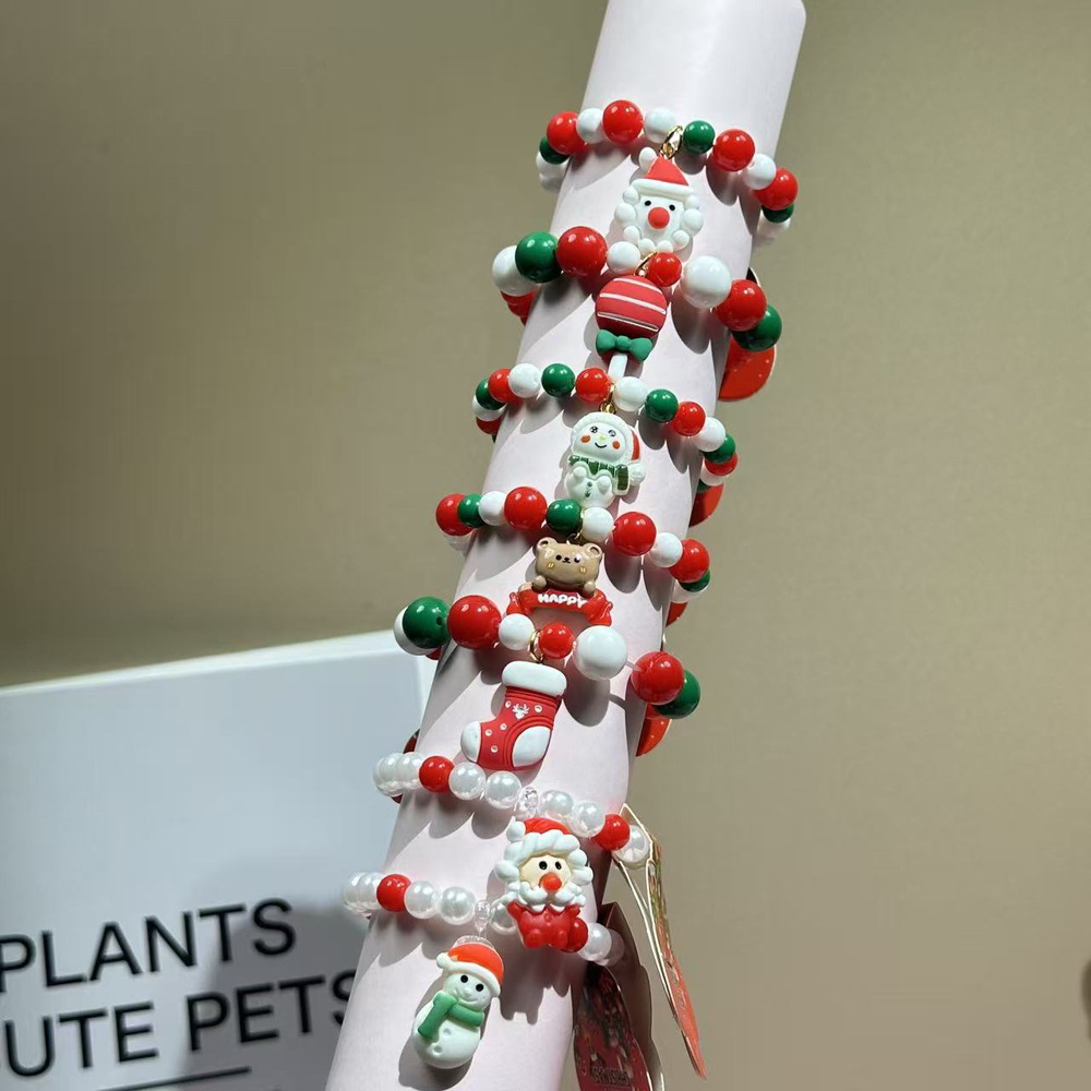 YOZO bracelet classification model cultural and creative Bracelet A-11 is A best-selling children's bracelet, Christmas jewelry, cartoon reindeer, little girl gift, holiday style. YOZO bracelet classification model cultural and creative bracelet is beautiful Specification image