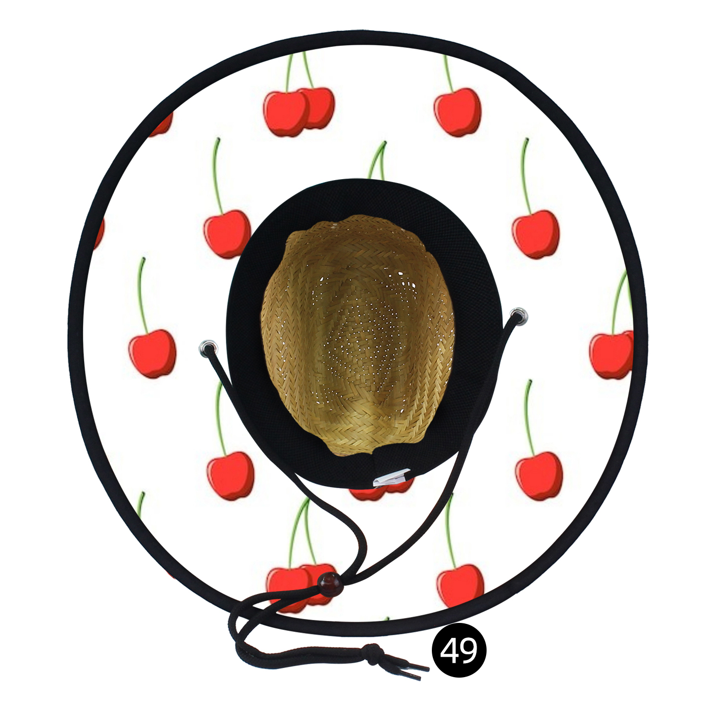 Customized Logo vacation-style sun protection straw hat, straw hat, seaside lifeguard, customized style, hand-woven natural outdoor straw hat Item Picture