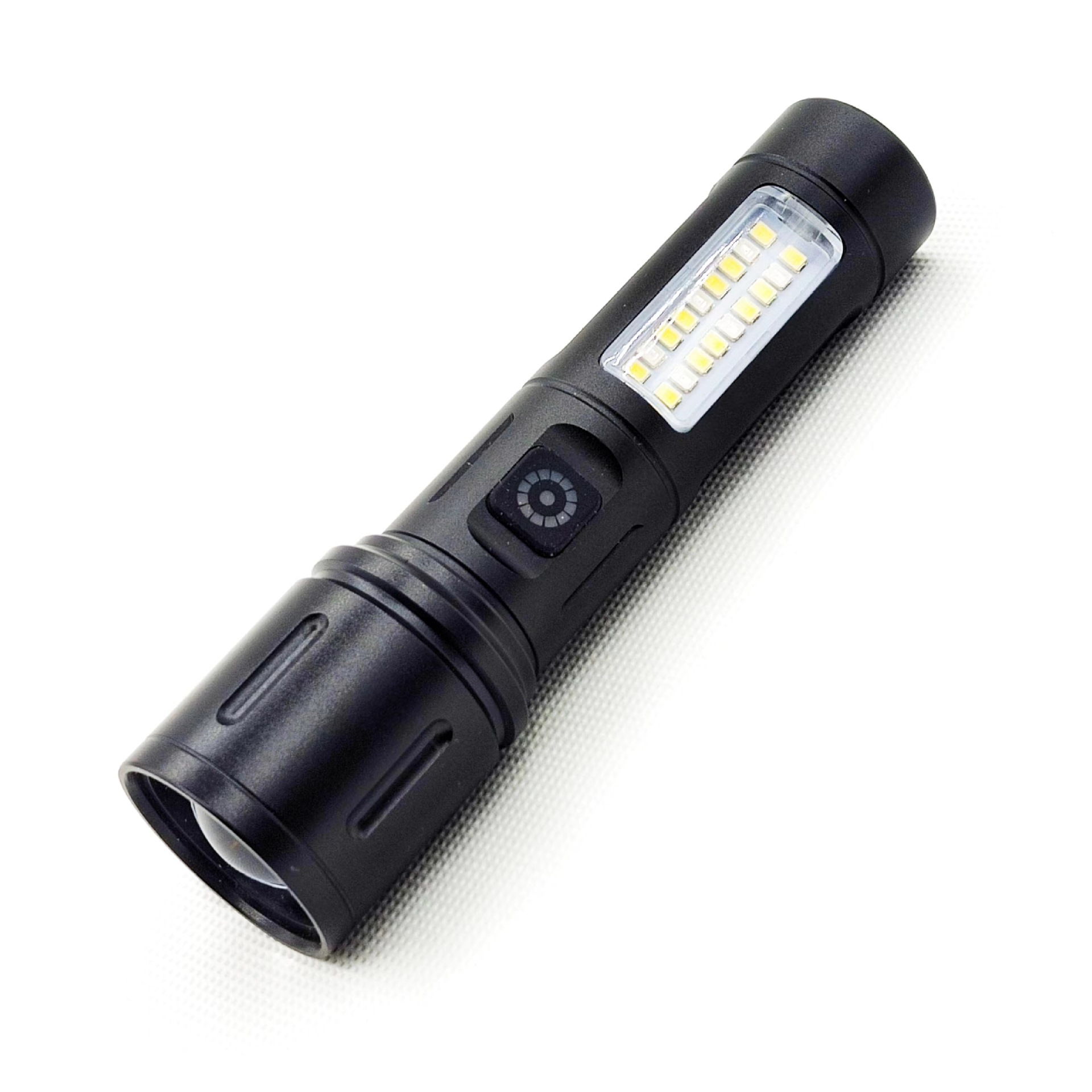 Cross-border white laser long-range flashlight, aluminum alloy high-intensity zoom lighting flashlight