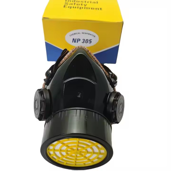 安全防护面罩男士半脸面具食品呼吸机骑行防护面罩适用详情图2