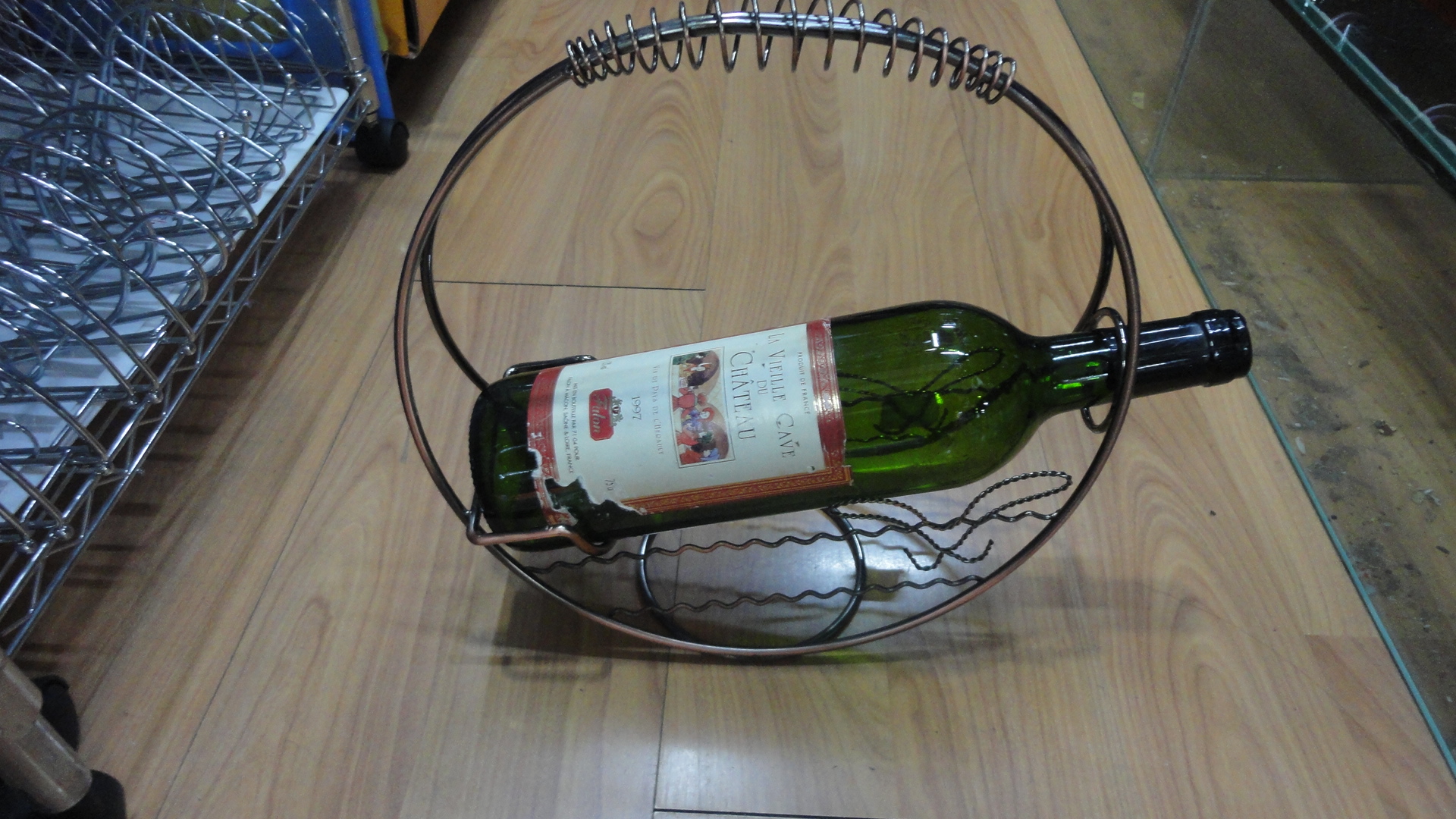 复古古铜欧式铁艺红酒架家具装饰工艺品家具装饰good