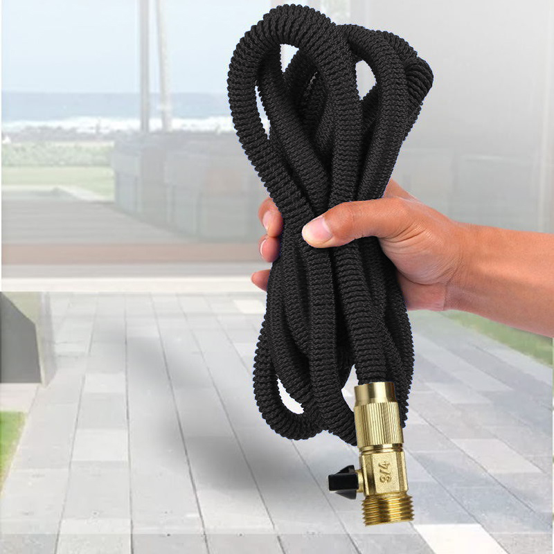 Cross-border exclusive supply of American standard garden telescopic water pipe, anti-freezing and sun-proof TPE hose, high-pressure car wash water pipe set Item Picture