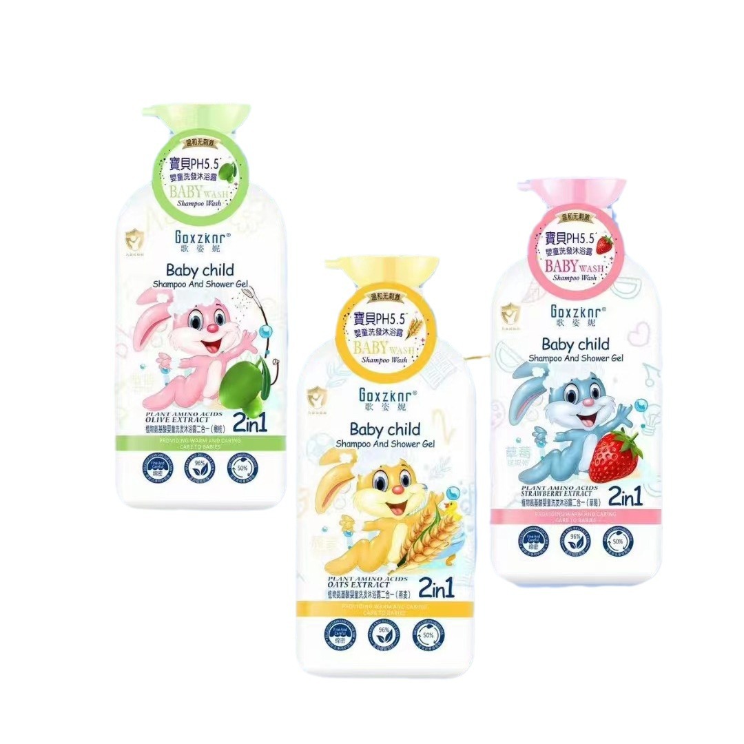 Wholesale of Gezini Children's Body Wash, a two-in-one plant formula household large-capacity amino acid body wash details Picture