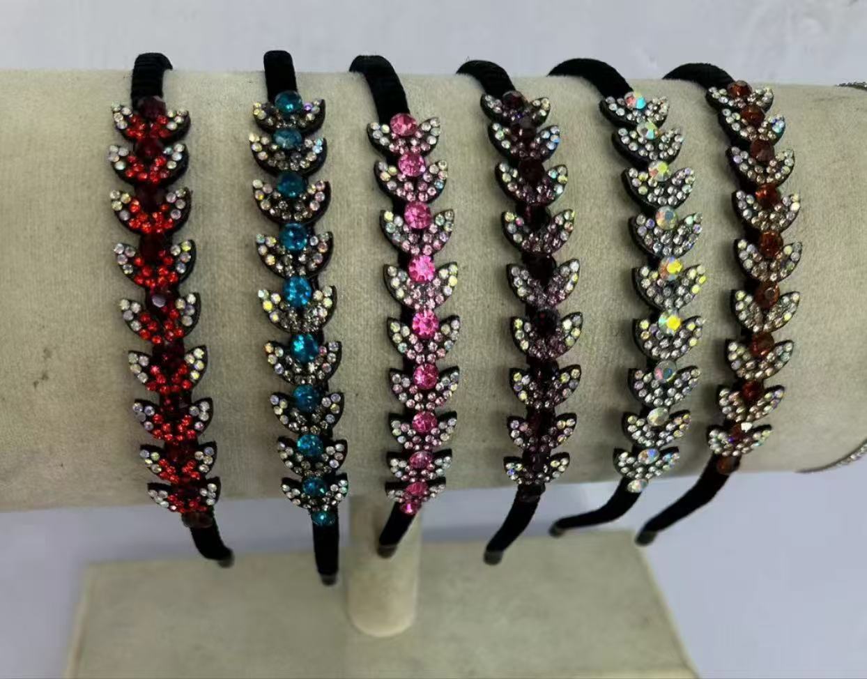 Korean version women's spliced hair band Unicorn headband, anti-slip hairpin flower hair band, fashionable hair band details Picture