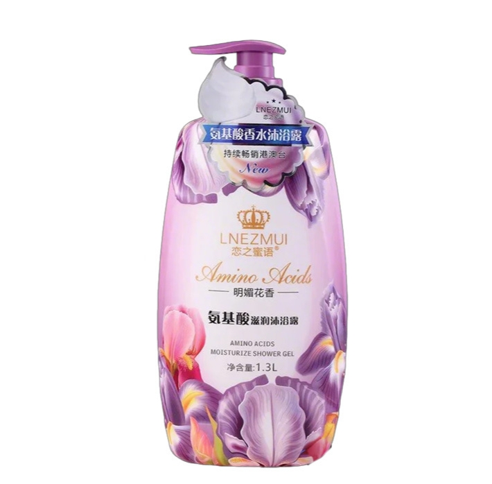 1300ML Love Secret Code Large Bottle Commercial amino Acid Body Wash Long-lasting Fragrance Deep Cleansing Perfume Body Wash detail image 8